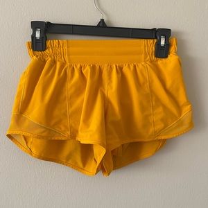 Tangerine orange Lululemon shorts size 4